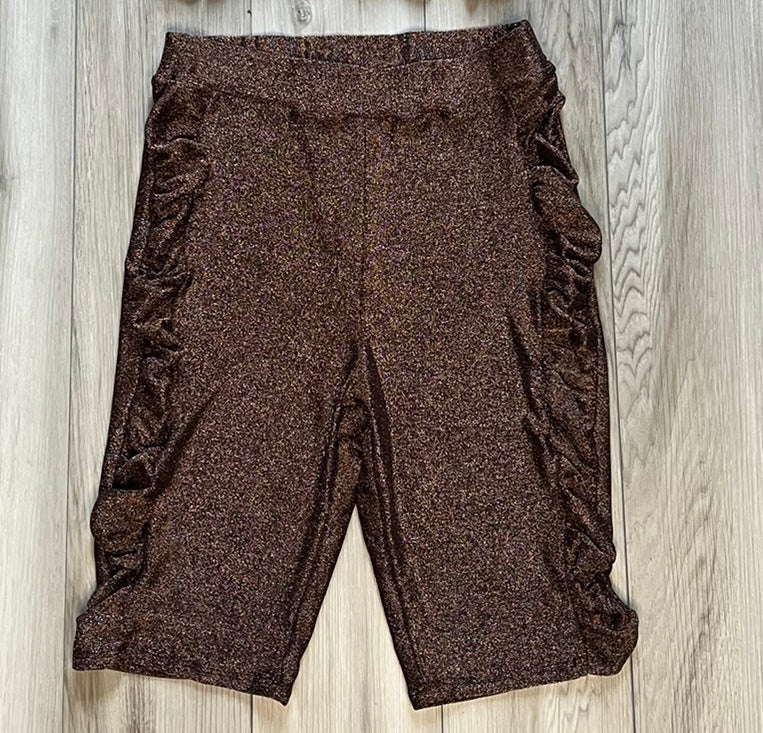 sparkle and ruffle biker short