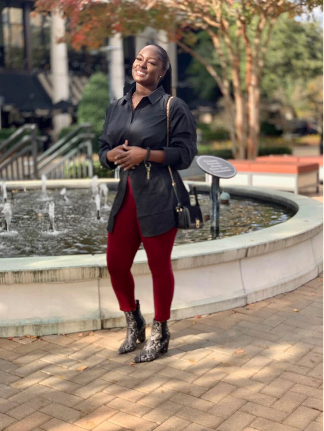 black long sleeve top 